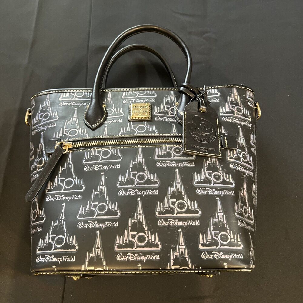 Walt Disney World 50th Anniversary Leather Dooney & Bourke Tote Bag NWT